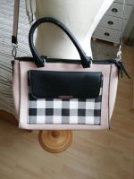 Catwalk Tasche Farbe rosa, schwarz und schwarz Karo Muster Bayern - Langenpreising Vorschau