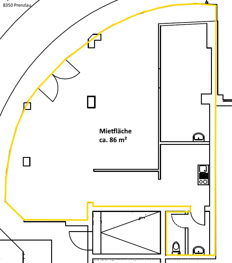 PROVISIONSFREIE Gewerbefläche *ca. 86 qm* im Kaufland Prenzlau zu vermieten in Prenzlau