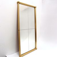 Spiegel 60er Aluminium gold 61 cm Wandspiegel rechteckig Alu Glas Nordrhein-Westfalen - Marl Vorschau