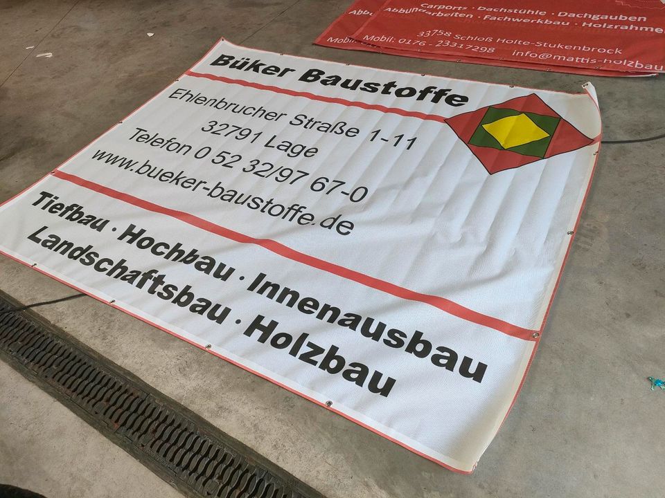 Bauzaun Banner inkl Entwurf 340x173cm in Oerlinghausen