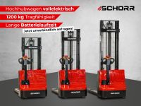 SCHORR Elektro Hochhubwagen 1200kg 2500mm Hubwagen elektrisch Lieferung NEU - Passt durch Türen! Niedersachsen - Schüttorf Vorschau