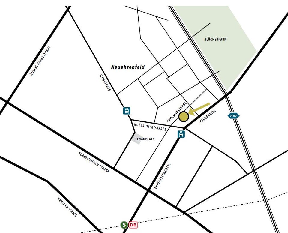 1-Zimmer Wohnung in Neuehrenfeld - Erstbezug nach umfassender Renovierung - WE 3 in Köln