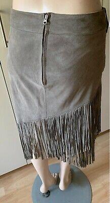 True Religion toller Lederrock mit Fransen Western Look S in Meine