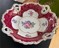 VEB Ilmenau Henneberg Porzellan-Schale - DDR Goldrand Rosen-Dekor Baden-Württemberg - Wernau Vorschau