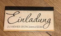 Embossing Stempel Einladung zur Erstkommunion Bayern - Dürrwangen Vorschau