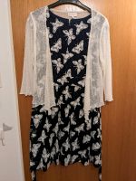 Kleid von Apricot dunkelblau m. Schmetterlingen Gr.L mit Bolero Nordrhein-Westfalen - Hilden Vorschau