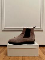 Stiefelette/ Chelsea-Boots 41 mit Lammfell / Santoni / Sandfarben München - Laim Vorschau