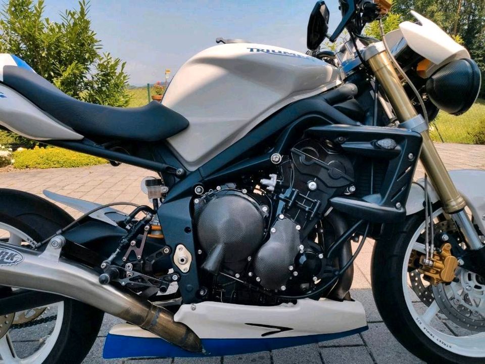 Triumph Street Triple 675 3 in1 Komplett Auspuff Anlage Shark ESD in Vilshofen an der Donau