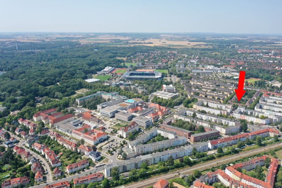 Top Investment: schöne 2-Zimmerwohnung im Hansaviertel, 50 m², 1.OG, Keller, Gartennutzung in Rostock