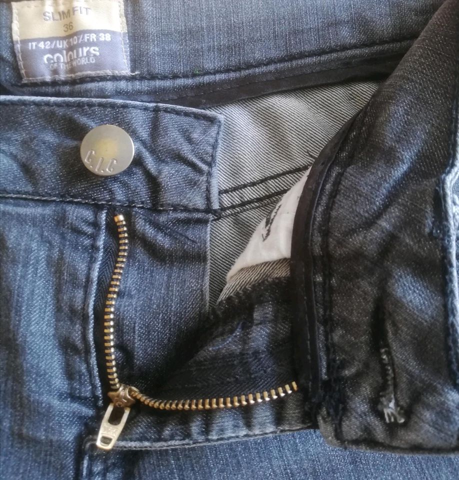 Jeans Shorts Damen Größe 36 slim fit -  grau in Ottweiler