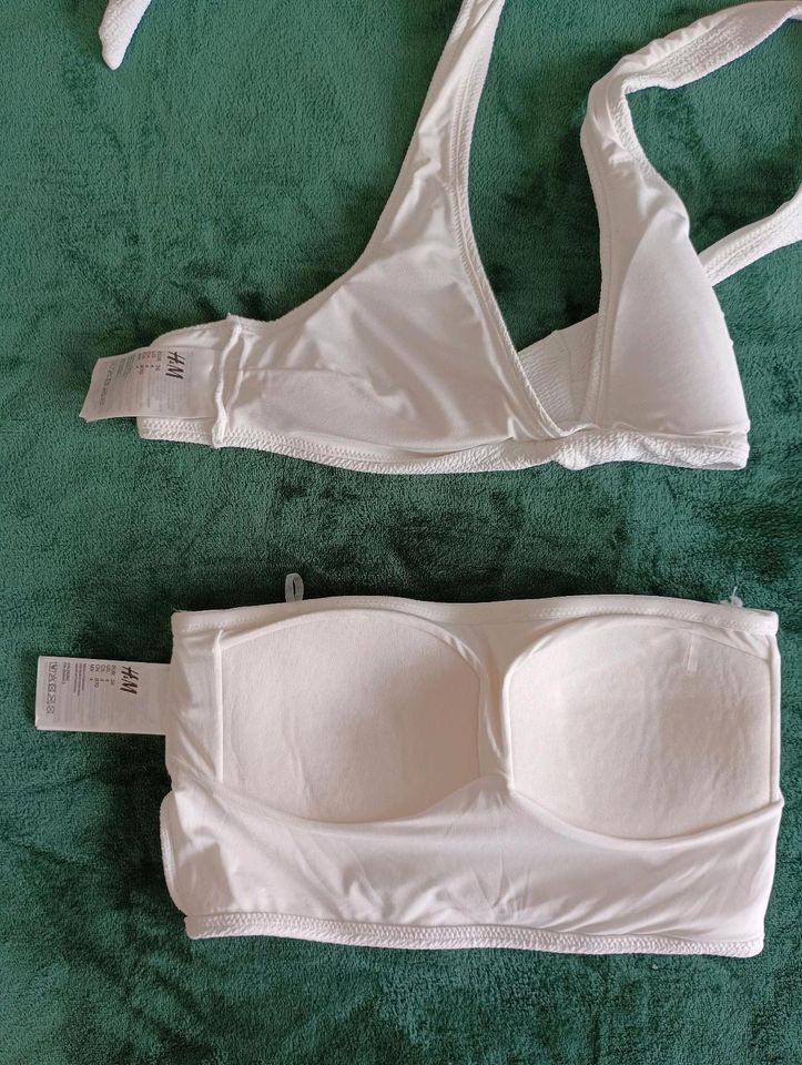 Mix-Bikinis Bikini  4 Teile von H&M Gr 36 weiß in Bergkirchen