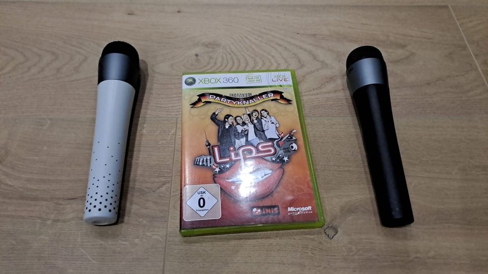 Lips Partyknaller Xbox 360 mit 2 Mikrofonen in Bärenbach