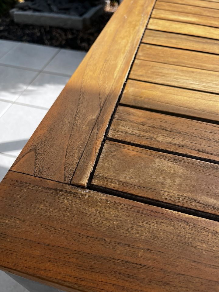 STERN Tischplatte aus Teak-Holz 100x200 cm in Untergruppenbach