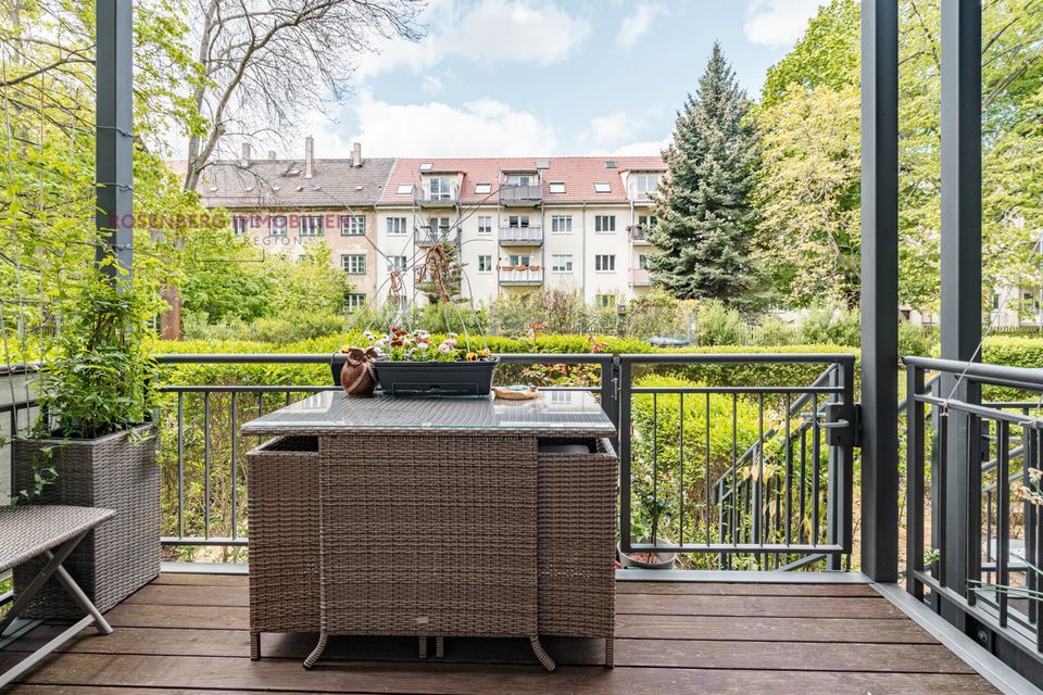 Wunderschöne 2-Zimmer-Gartenwohnung mit gehobener Ausstattung in grüner Lage von Leipzig-Gohlis in Leipzig