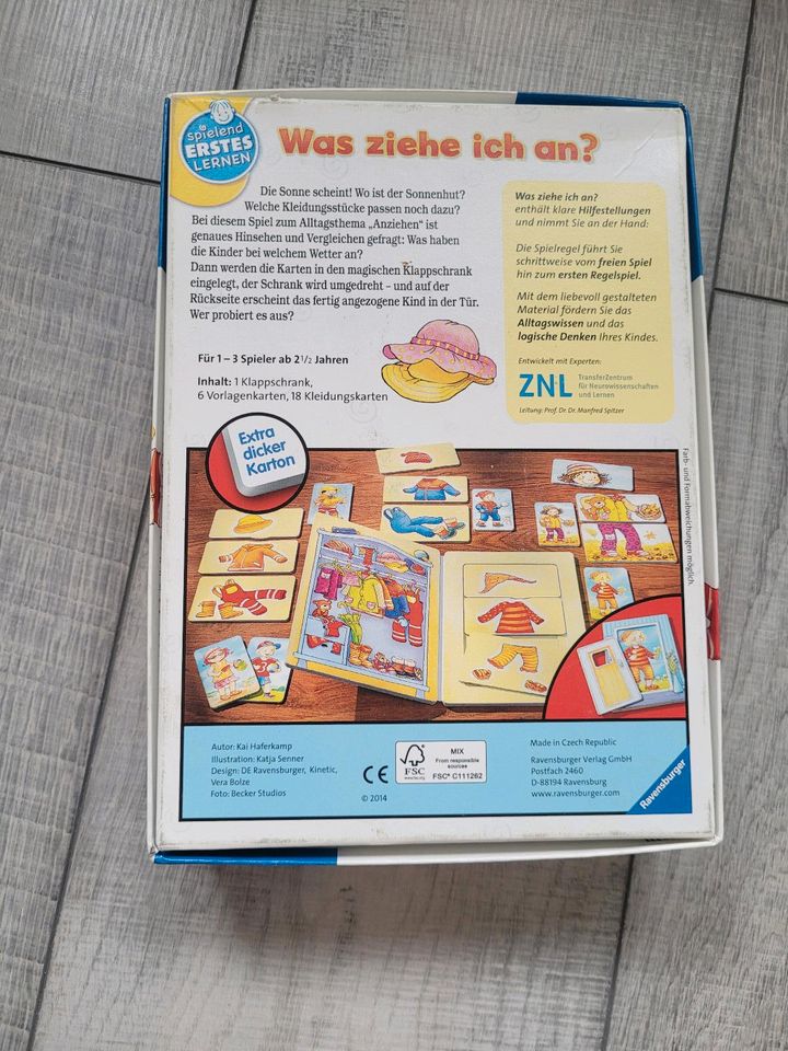 Spiel Was ziehe ich an? Von Ravensburger für Kinder ab 2,5 Jahren in Oer-Erkenschwick