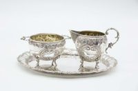 Kaffee - Tee set 800 Sterling Silber Deutschland Bayern - Randersacker Vorschau