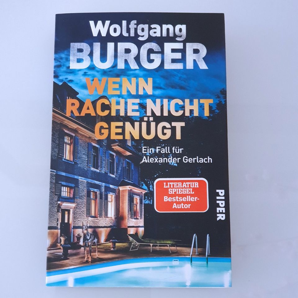 WOLFGANG BURGER 2 BÜCHER  PSYCHOTHRILLER SEHR GUTER ZUSTAND!! in Mendig