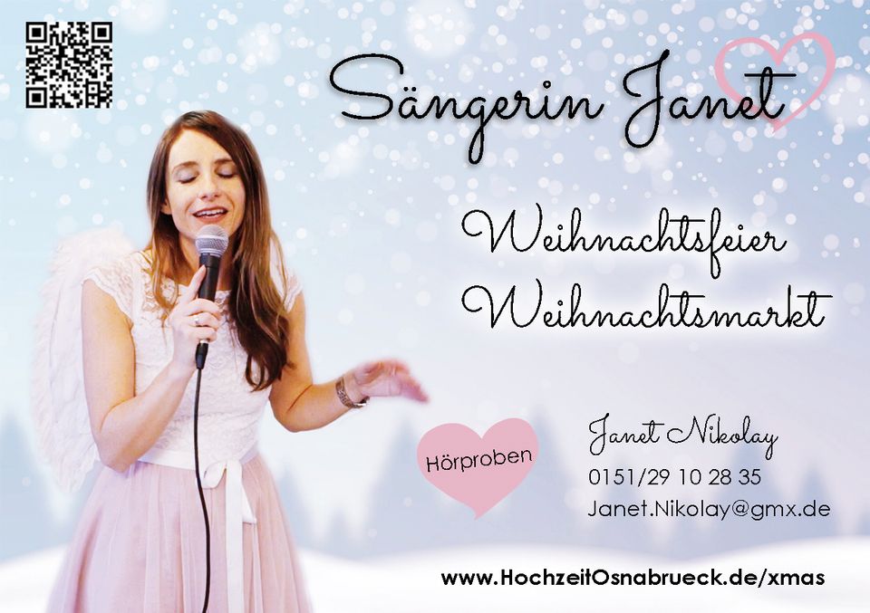 Sängerin Weihnachtsmarkt Weihnachtsfeier Geschenk Altenheim Engel in Osnabrück