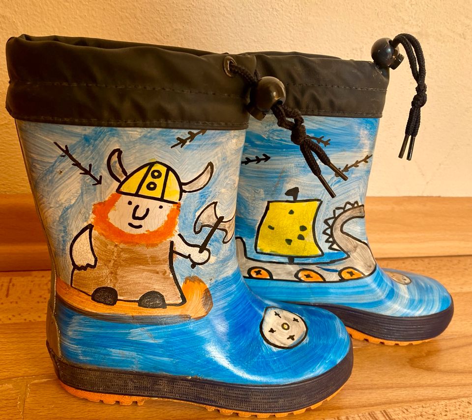 Maximo Gummistiefel Winter gefüttert 26 Pirat in Rackwitz