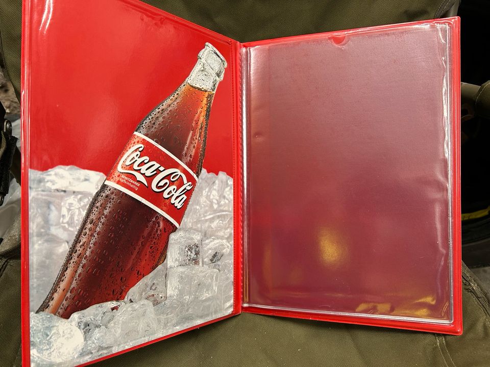 Coca-Cola Coke Speisekarte Menü Karte 80er in Mainbernheim