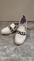 Moschino Schuhe 39 weiß pink Sneakers Slipper Nordrhein-Westfalen - Freudenberg Vorschau