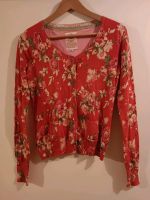 Strickjacke/Cardigan rot mit Blumen, Gr. S/M, retro Rockabilly Baden-Württemberg - Reutlingen Vorschau