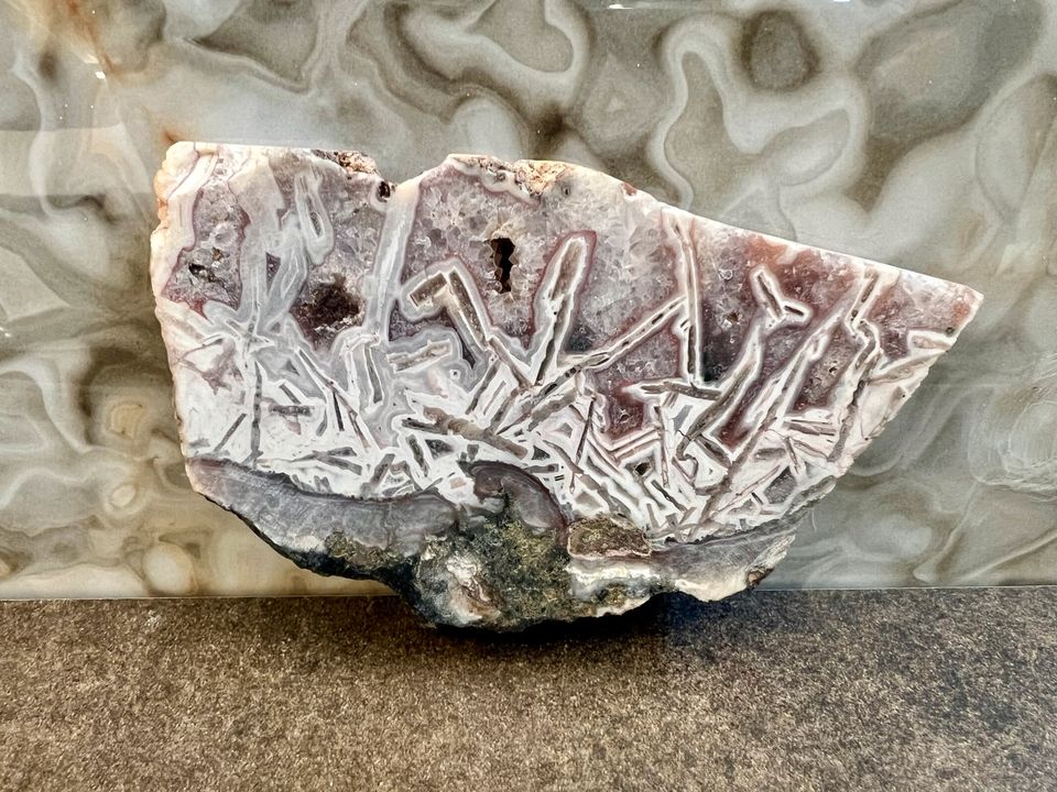 Agate Achat Scheiben 12-14cm Mineralstein in Mainaschaff
