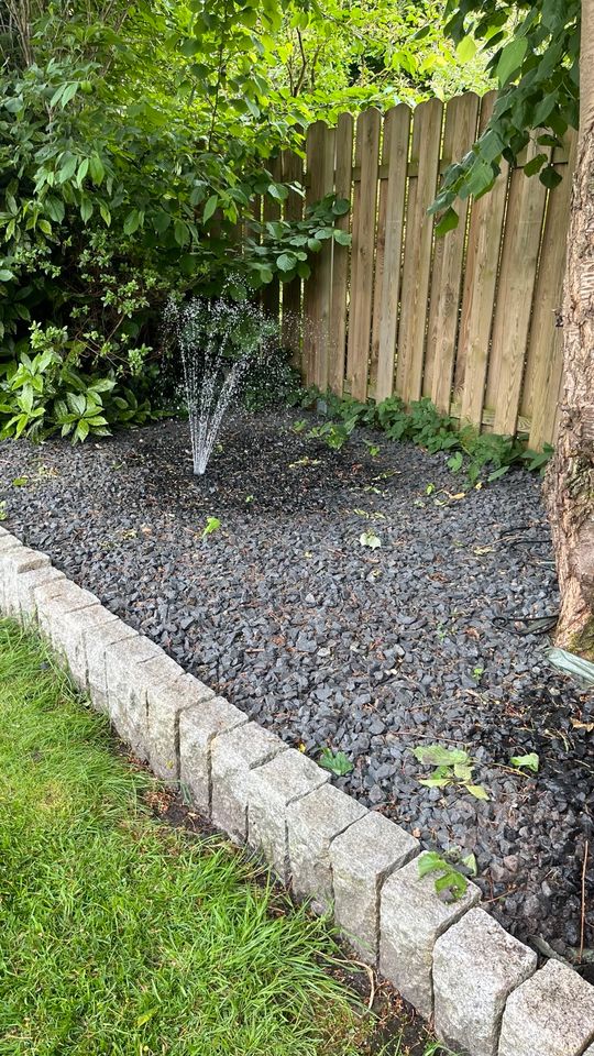 Split Kies Basalt Steine Garten grau Anthrazit Basaltsplitt in