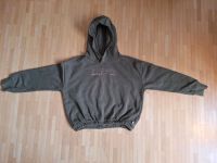 Kapuzenpulli/ Hoodie olivgrün mit rosa Schriftzug, Gr. 140/146 Dresden - Dresden-Plauen Vorschau