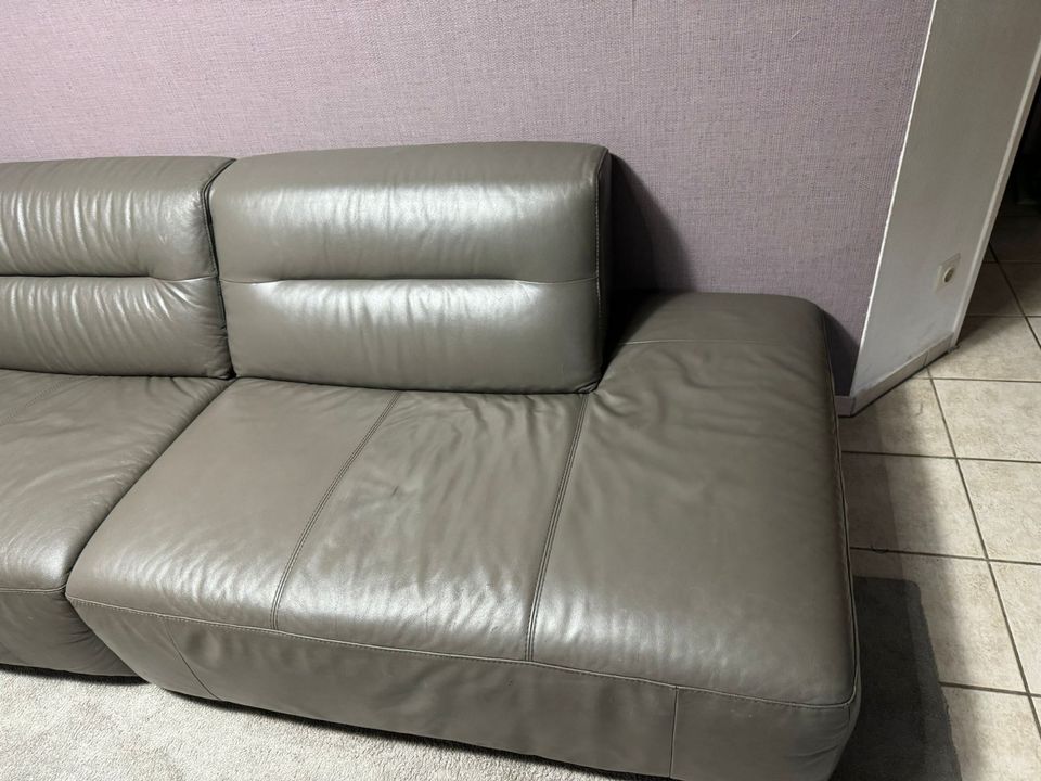 verkaufe mein hochwertiges echtleder Sofa von Ikea in der Farbe g in Emsdetten