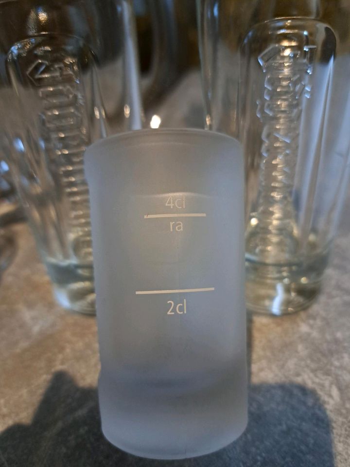 Gläser  'Metaxa' - ' Grappa' - 'Jägermeister' in Rostock