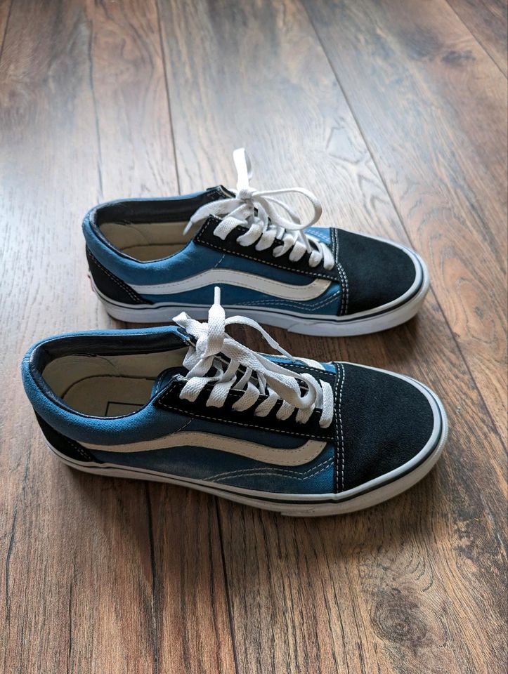 VANS Old Skool 36.5 Blau Schwarz Weiß in Külsheim