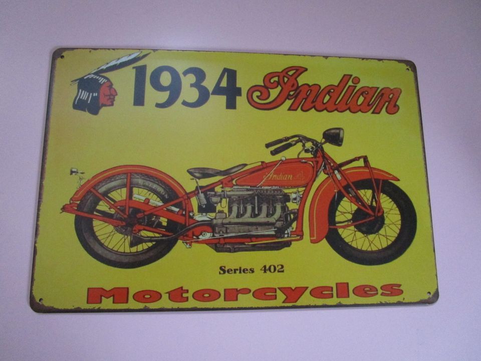 Motorrad Blechschild Oldtimer 1934, tolles Teil, Top Zustand in Limburg