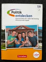 Schulbuch Politik entdecken 7/8 Ba-Wü Baden-Württemberg - Karlsruhe Vorschau