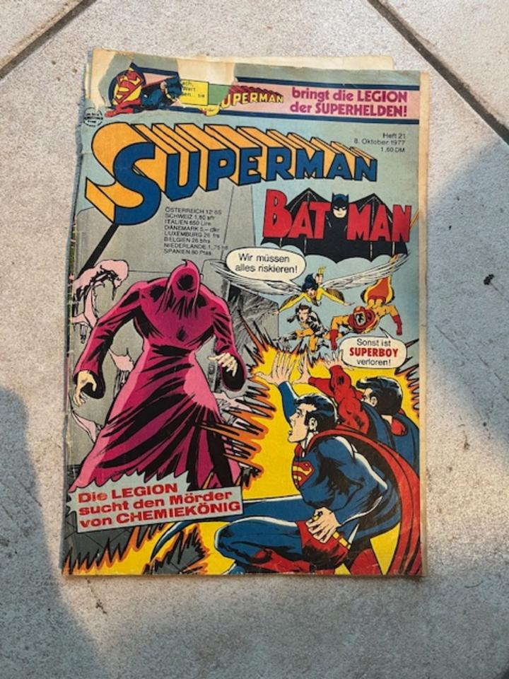 Comics Sammlung Die Spinne, Superman, Gerechtigkeitsliga in Warberg