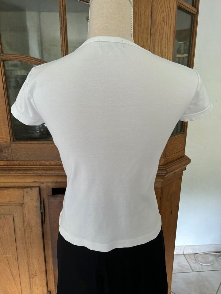 Weißes T-Shirt von Polo Ralph Lauren Gr S in Rottach-Egern