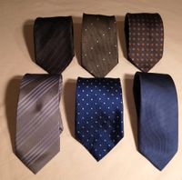 100% Seide krawatten milano sovrano gepunktet  blau grau schwarz Niedersachsen - Diepholz Vorschau