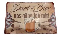 Blechschild "Dart + Bier Das gönn ich mir!" Nordrhein-Westfalen - Büren Vorschau