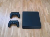 PS4 Playstation 4 slim 500GB Konsole + 2x Controller schwarz Baden-Württemberg - Lauchringen Vorschau