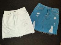 Minirock, 34, Mini, Rock, Jeans, H&M, weiß, blau Bayern - Zandt Vorschau