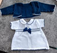 Baby Kleid 62 Strickkleid mit Jacke blau weiß Nordrhein-Westfalen - Brilon Vorschau