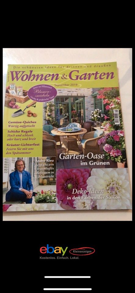 Wohnen und Garten Zeitschrift Zeitung Magazin deko in Essen