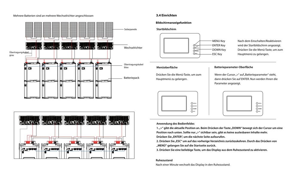 GRÜNIQ 48V Solar Speicher Batterie 12,8KWh 51,2V 250Ah BYD-Zellen in Düren