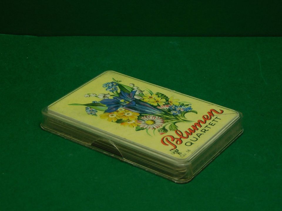 älteres Blumen-Quartettspiel Kartenspiel Pestalozzi 60er Jahre in Klein Rönnau