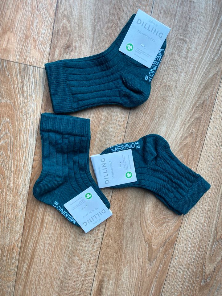 NEU Socken Dilling Merinowolle 15-18 in Garzau-Garzin