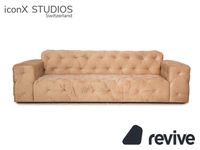 IconX STUDIOS Venus Samt Stoff Dreisitzer Beige Sofa Couch Lindenthal - Köln Lövenich Vorschau