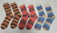 3 Paar handgestrickte Socken in Größe 40-42 Rheinland-Pfalz - Idar-Oberstein Vorschau
