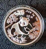 China Panda 1992 Silberpanda 10 Yuan Niedersachsen - Ovelgönne Vorschau