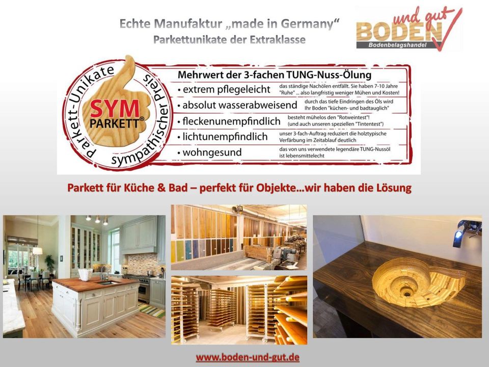 Sonderposten Parkett Landhausdiele Eiche Köln Günstig - Sommer Angebot Echtholz Parkett Diele Eiche Urig Geölt - Parkett Holz in Küche Bad Hotel Gewerbe - Parkett Made in Europe A-Ware in Mainz