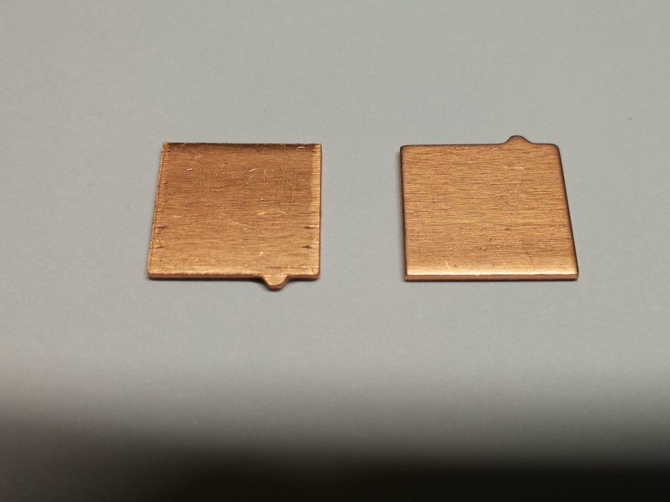 10 Kupferplatten Unterlegplatten aus Cu-PHC R240 1mm dick in Neustadt